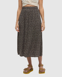 Tentree Women's Yaletown Skirt - Meteorite Black Scattered Dot