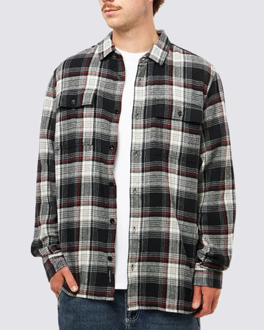 Vans Mens Helleson Flannel Buttondown Shirt