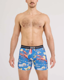 Saxx Volt Breathable Mesh Underwear - Low Life Picnic - Blue