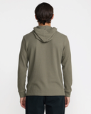 RVCA Mens Dayshift Thermal Hooded Henley - Olive