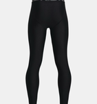 Under Armour Boys' HeatGear® Armour Leggings - Black / White - 001