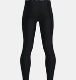 Under Armour Boys' HeatGear® Armour Leggings - Black / White - 001