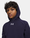Under Armour Boys' Rival Fleece Hoodie - Midnight Navy / White - 410