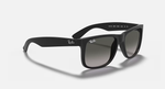 Ray-Ban Justin Sunglasses - Rubber Black W/ Dark Grey Gradient