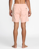 RVCA Opposites Elastic 2 17" Swim Trunk - Peach