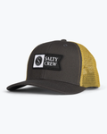 Salty Crew Pinnacle Boys Retro Trucker Hat - Charcoal/Gold