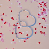 Pura Vida Oversized Heart Hoop Earrings ~ Silver