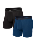 Saxx Daytripper 2-Pack - Black/City Blue Heather