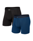 Saxx Daytripper 2-Pack - Black/City Blue Heather