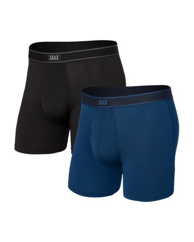 Saxx Daytripper 2-Pack - Black/City Blue Heather