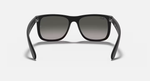 Ray-Ban Justin Sunglasses - Rubber Black W/ Dark Grey Gradient