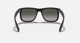 Ray-Ban Justin Sunglasses - Rubber Black W/ Dark Grey Gradient