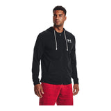 Under Armour Men's UA Rival Terry LC Full Zip Hoodie - Black / White - 001