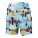 Saxx Mens Oh Buoy Stretch Volley 7" Swim Short - Baja Bound - Chambray Multi