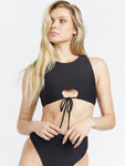 Volcom Womens Simply Seamless High Crop Top