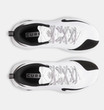 Under Armour Unisex Curry 12 Team Basketball Shoes - White / Black - 101