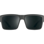 Spy Cyrus Sunglasses - Soft Matte Dark Gray - Happy Gray Green Polar with Black Spectra Mirror