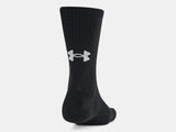 Under Armour Unisex UA Training Cotton 6-Pack Crew Socks - Black - 001