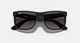 Ray-Ban Justin Sunglasses - Rubber Black W/ Dark Grey Gradient