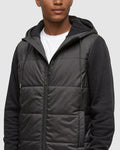 Tentree Mens Coastal Hybrid Hoodie - Meteorite Black