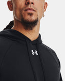 Under Armour Men's UA Rival Fleece Hoodie - Black / White - 001