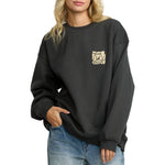 RVCA Womens Baggie BF Crew - Pirate Black