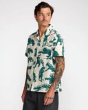 RVCA Mens TJP All Over Short Sleeve Shirt - Ceramic