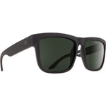 Spy Discord Sunglasses - Soft Matte Black - Happy Gray Green Polar