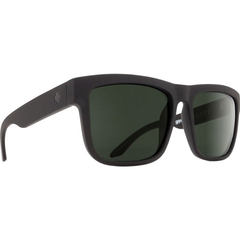 Spy Discord Sunglasses - Soft Matte Black - Happy Gray Green Polar