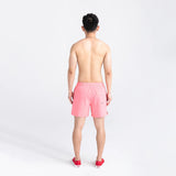 Saxx Mens Oh Buoy Stretch Volley 5" Swim Short - Flamingo