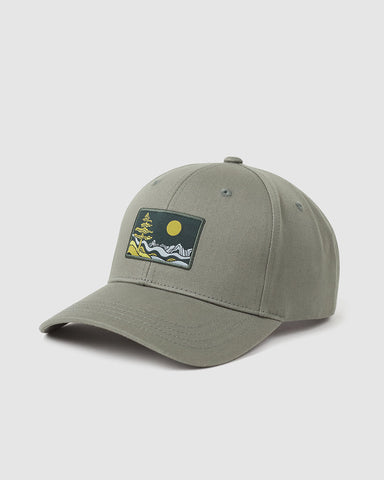 Tentree Emerald Edge Elevation Hat - Agave Green Darkest Spruce