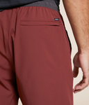 RVCA Mens Yogger Stretch Contrast Shorts 17" - Red Earth