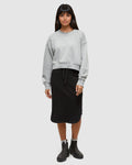 Tentree Women's Bluffs Cropped Crew - Harbour Grey Heather