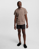 Tentree Mens Lake Life Mancos Collar Short Sleeve Shirt - Clay Lake Life