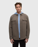 Tentree Men's Quilted Colville Snap Shacket - Timber Heather