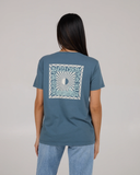 Salty Crew Womens Optic Sea B.F Tee - Fin Blue