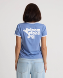 Volcom Women's BRK Up Ringer Tee - Horizon Blue