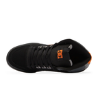 DC Men's Pure High-Top WC Shoes - Black/Orange