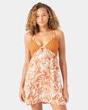 Roxy Women's Ray Of Sunshine Cover Up Dress - Rust Multi