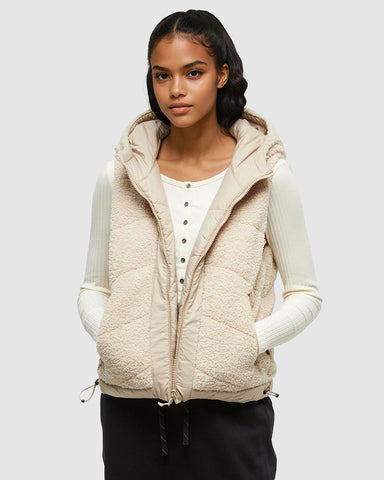 Tentree Womens Collins Vest - Warm Oak / Birchwood