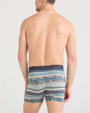 Saxx Ultra Super Soft Underwear - Beach Shack Stripe-Teal