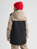 Burton Kids' Frostner 2L Anorak Jacket - Summit Taupe / True Black