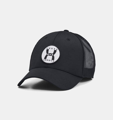 Under Armour Men's UA Blitzing Trucker Hat - Black / White - 001