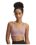Under Armour Women's UA Motion Women's Sports Bra - Tourmaline Pink / White - 673