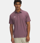 Under Armour Men's UA Playoff Team Stripe Polo - Maroon / White - 609