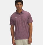 Under Armour Men's UA Playoff Team Stripe Polo - Maroon / White - 609