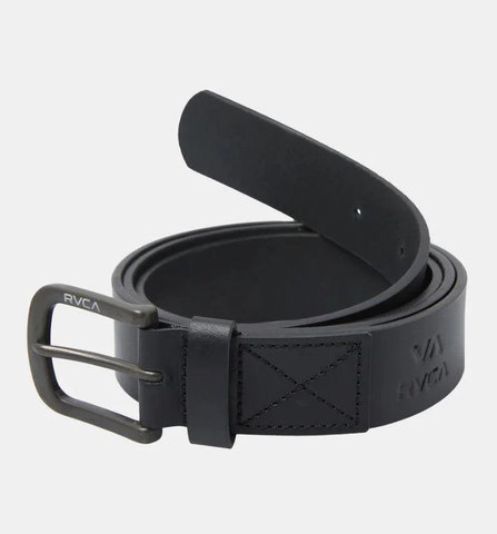 RVCA Mens Standard Leather Belt - Black