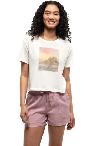 Tentree Women's Breakwater Crop T-Shirt - Undyed