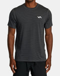 RVCA Mens Sports Vent Stripe Technical Shirt