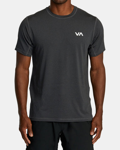 RVCA Mens Sports Vent Stripe Technical Shirt